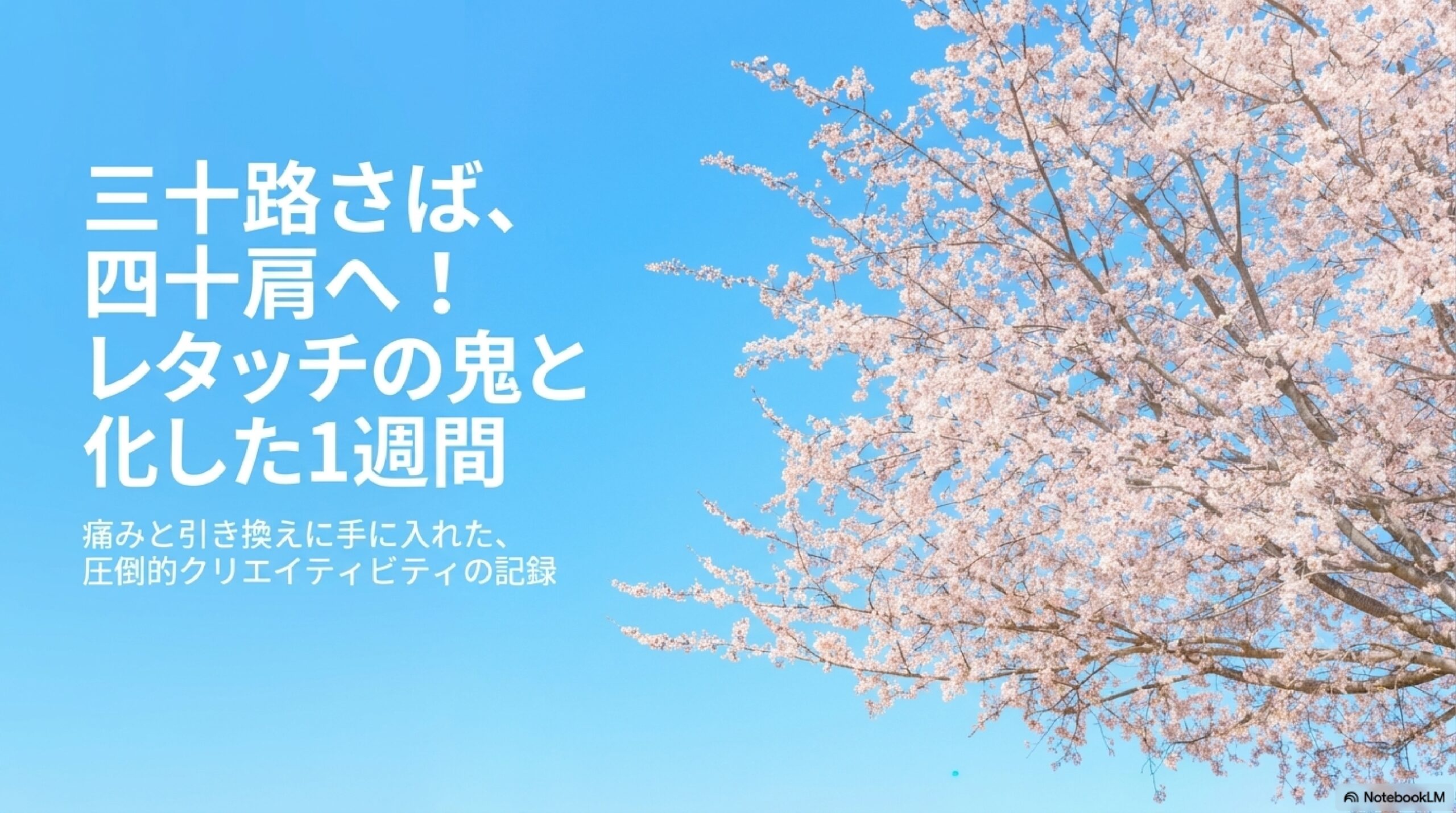 三十路さば、四十肩へ！レタッチの鬼と化した1週間——今週の骨抜きログ