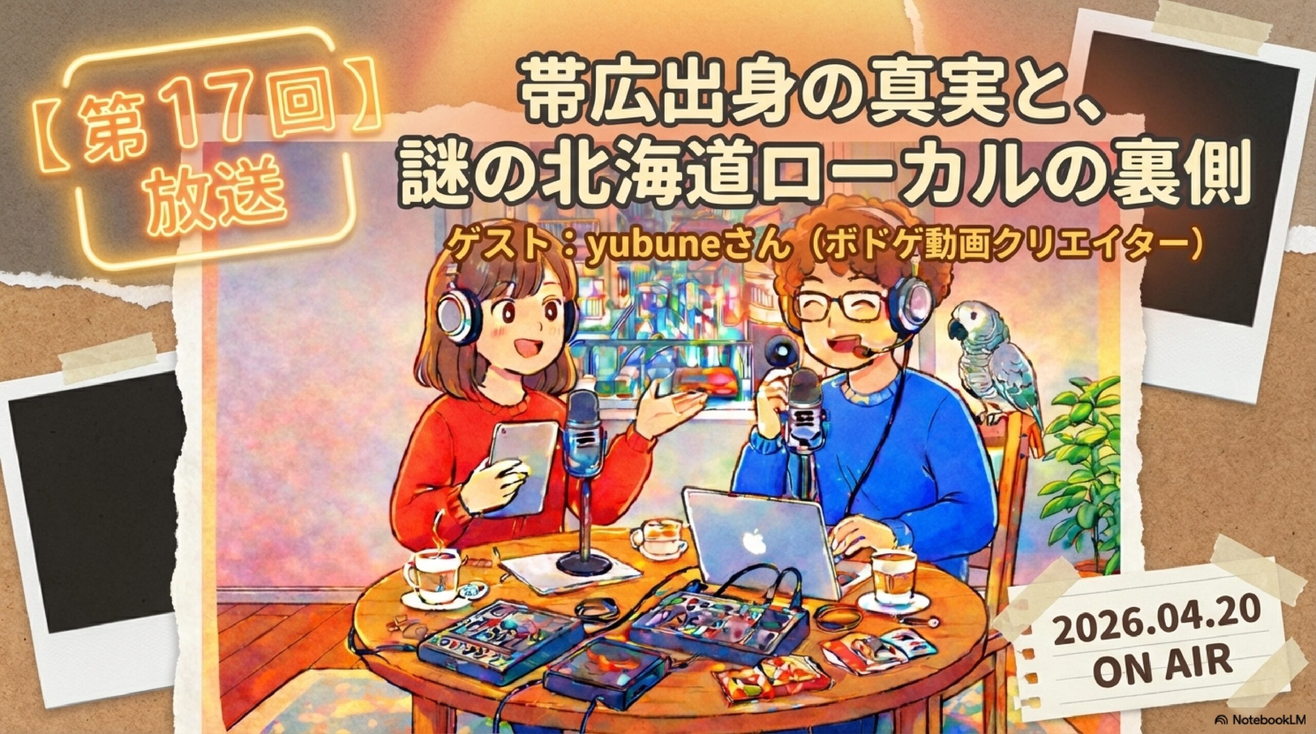【第17回】帯広出身の真実と、謎の北海道ローカル「ジャージ登校・スケート授業」の裏側｜おうちでラジオしよう