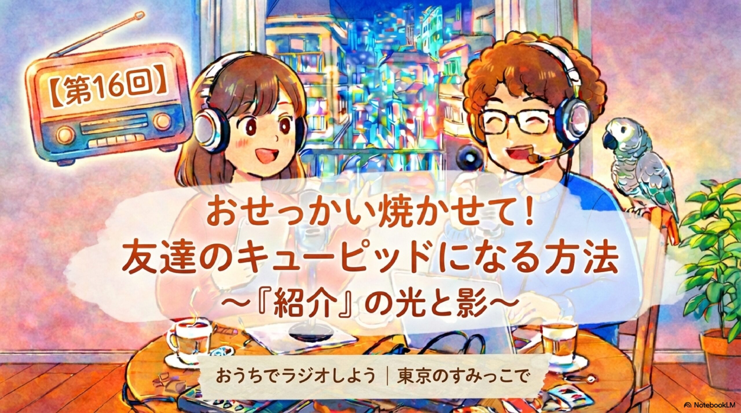 【第16回】おせっかい焼かせて！友達のキューピッドになる方法と「紹介」の光と影｜おうちでラジオしよう