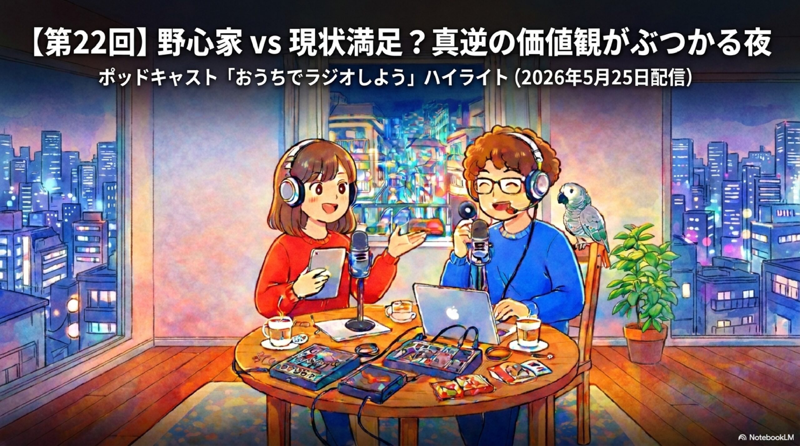 【第22回】MBTI「ISFP」と野心家の真逆な価値観？デンマークの幸福「ヒュッケ」を語る｜おうちでラジオしよう