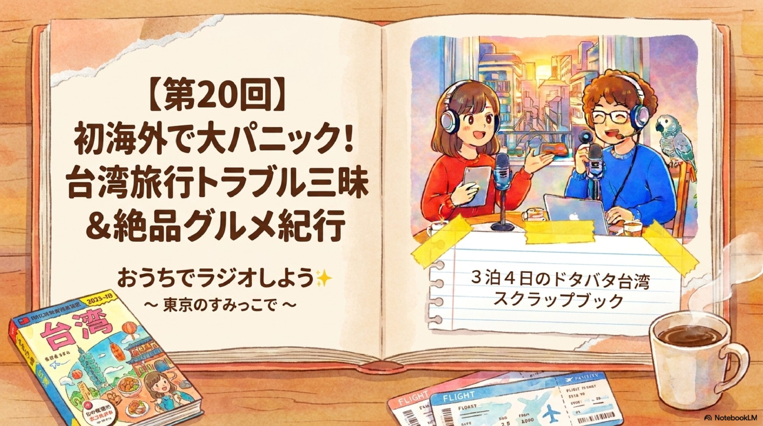 【第20回】初海外で大パニック！台湾旅行トラブル三昧＆絶品グルメ紀行｜おうちでラジオしよう
