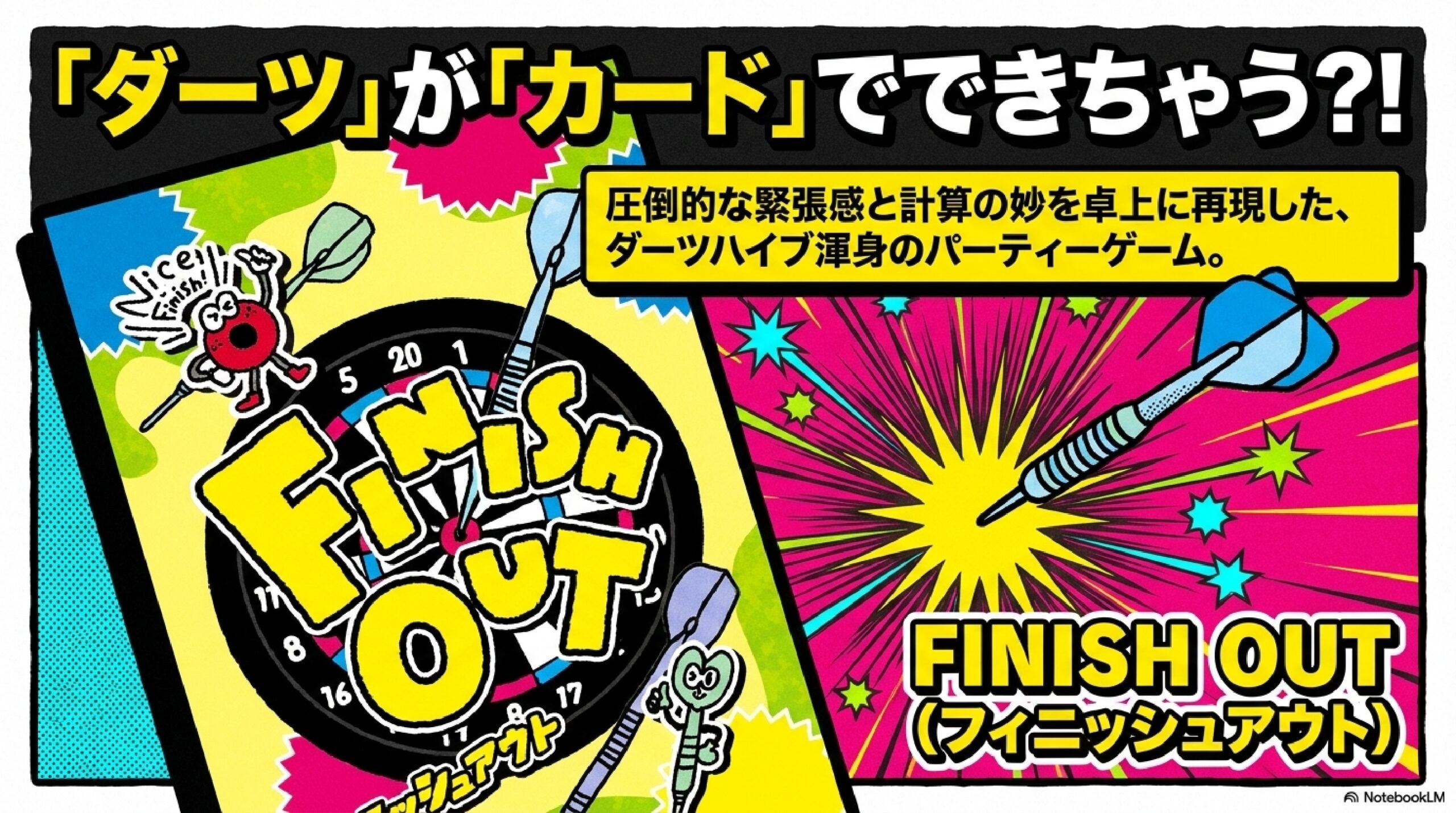 【フィニッシュアウト】面白い？ダーツ×カードゲームのルールと魅力を徹底解説！