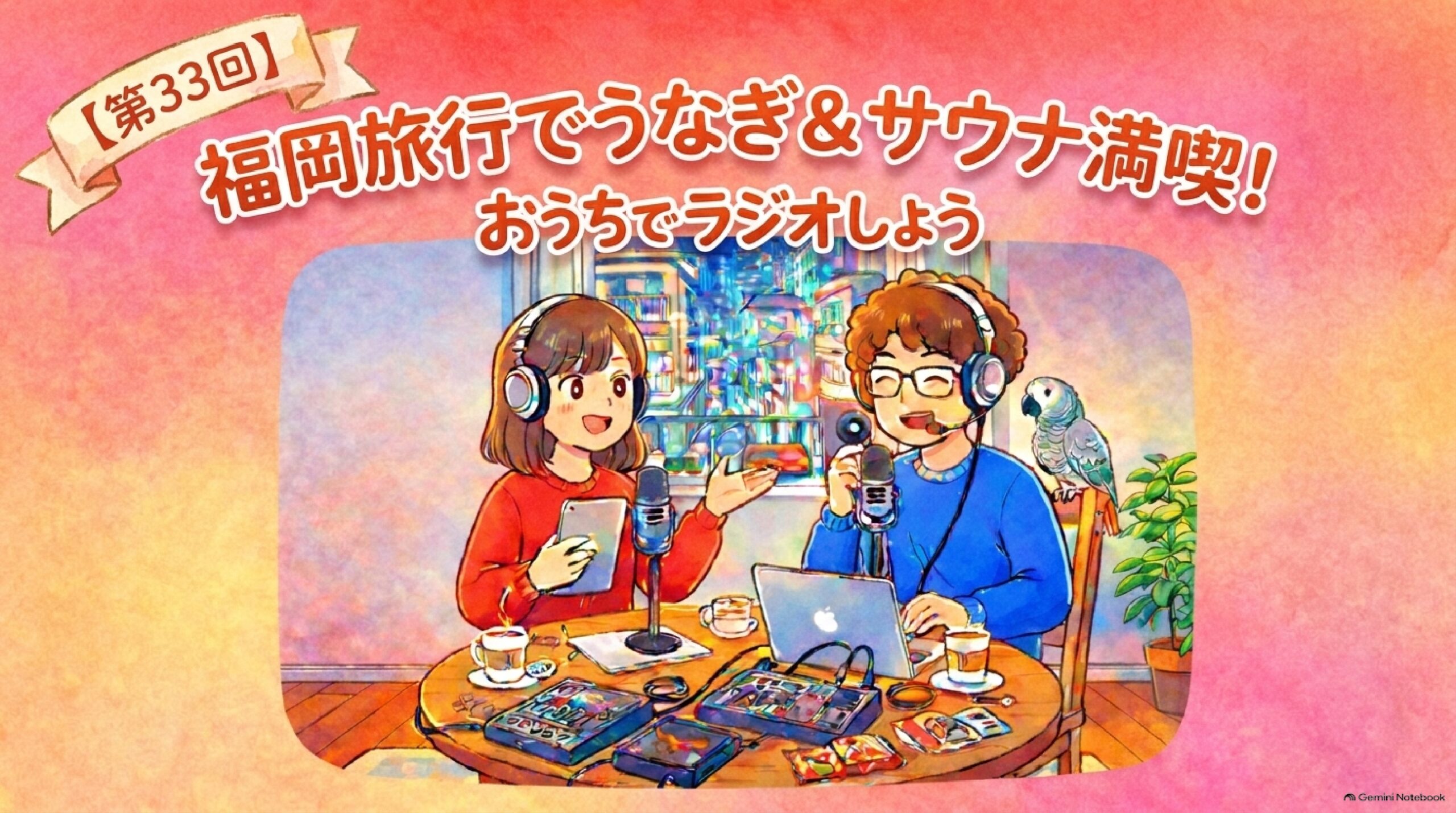 【第33回】福岡旅行でうなぎ＆サウナ満喫！｜おうちでラジオしよう