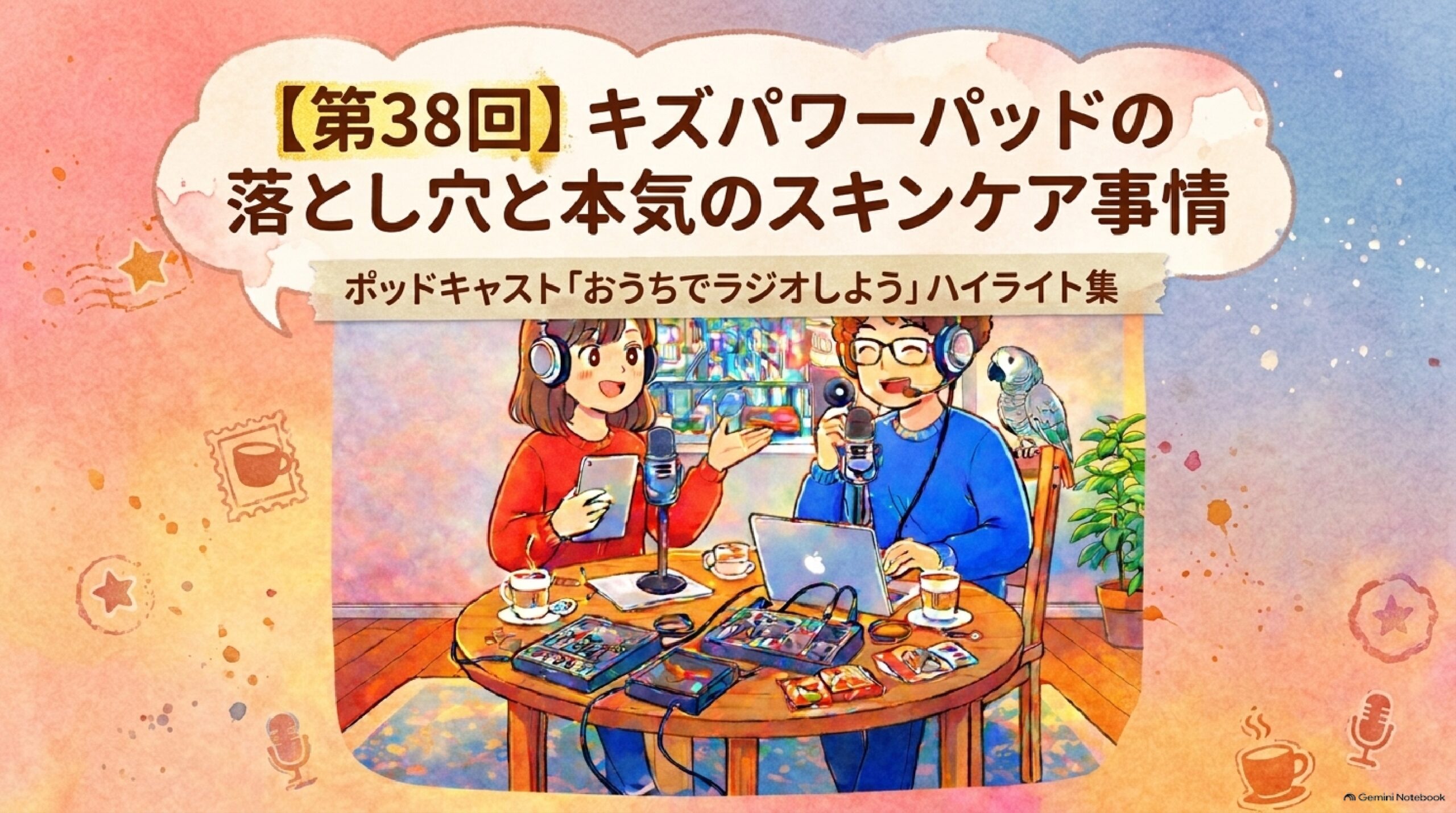 【第38回】キズパワーパッドの落とし穴と本気のスキンケア事情|おうちでラジオしよう