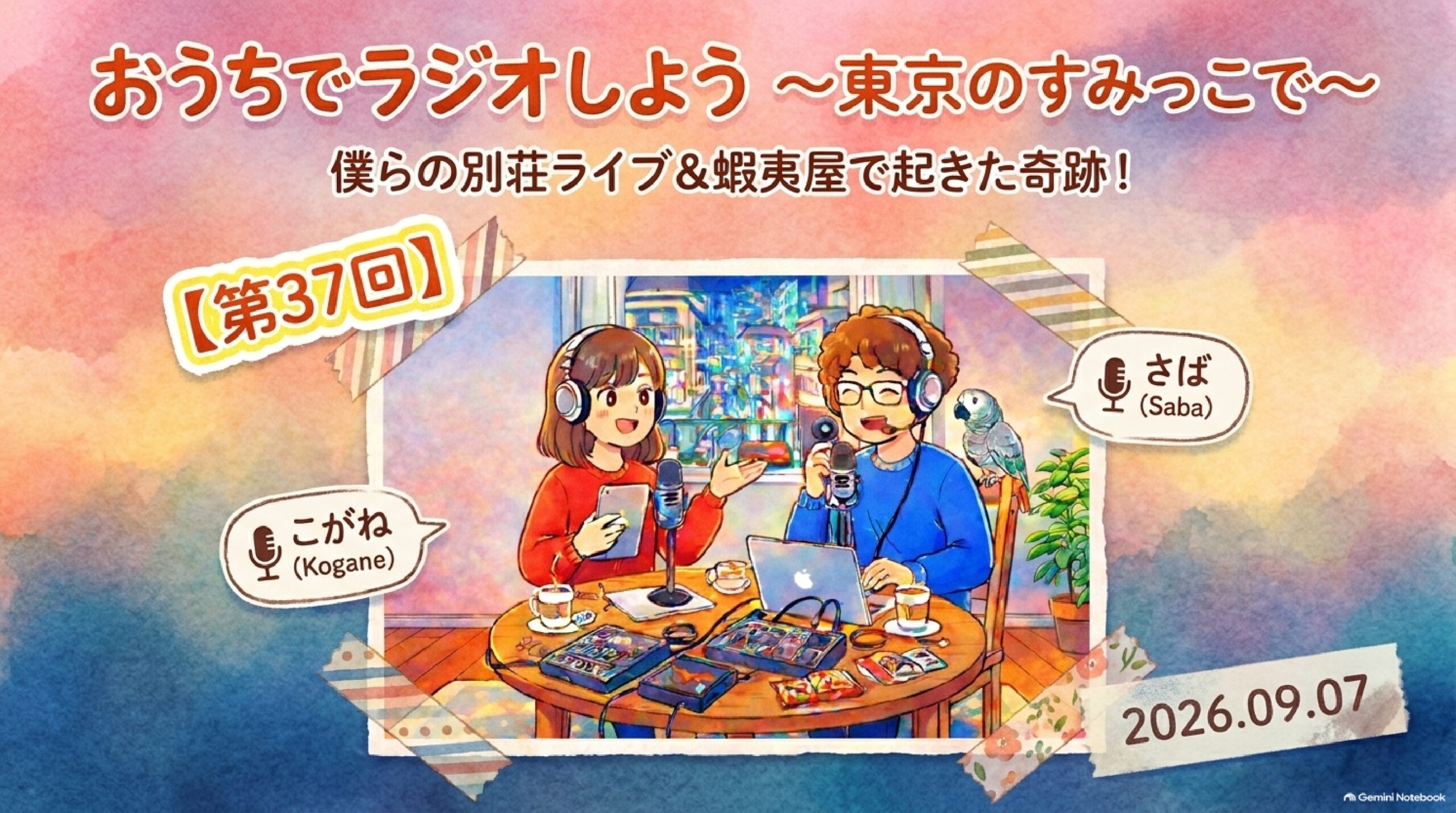 【第37回】僕らの別荘ライブ＆蝦夷屋で起きた奇跡！｜おうちでラジオしよう
